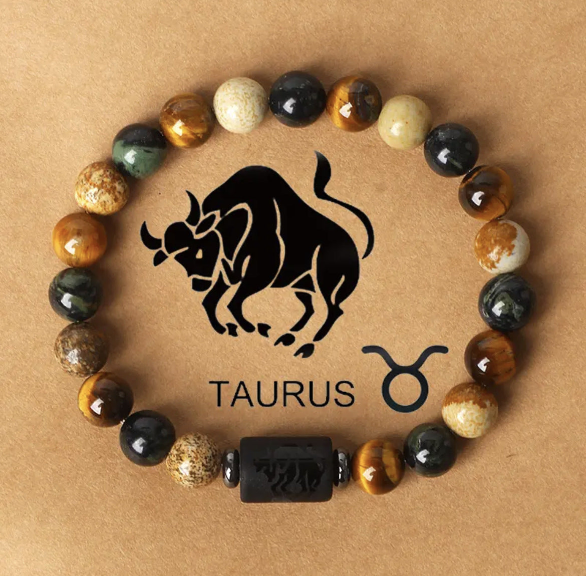 Bracelet zodiacal en perles de pierre naturelle