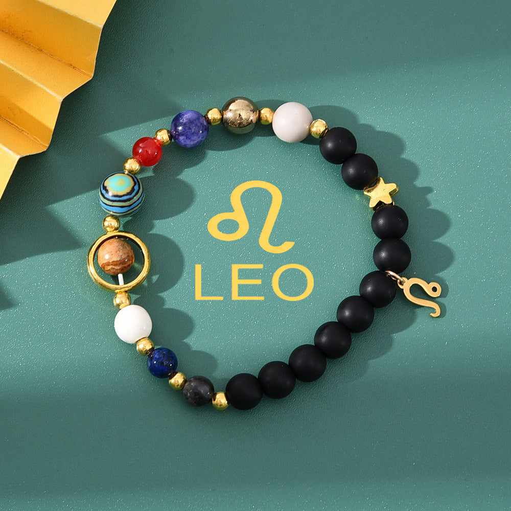 Bracelet zodiacal en perles de pierre naturelle