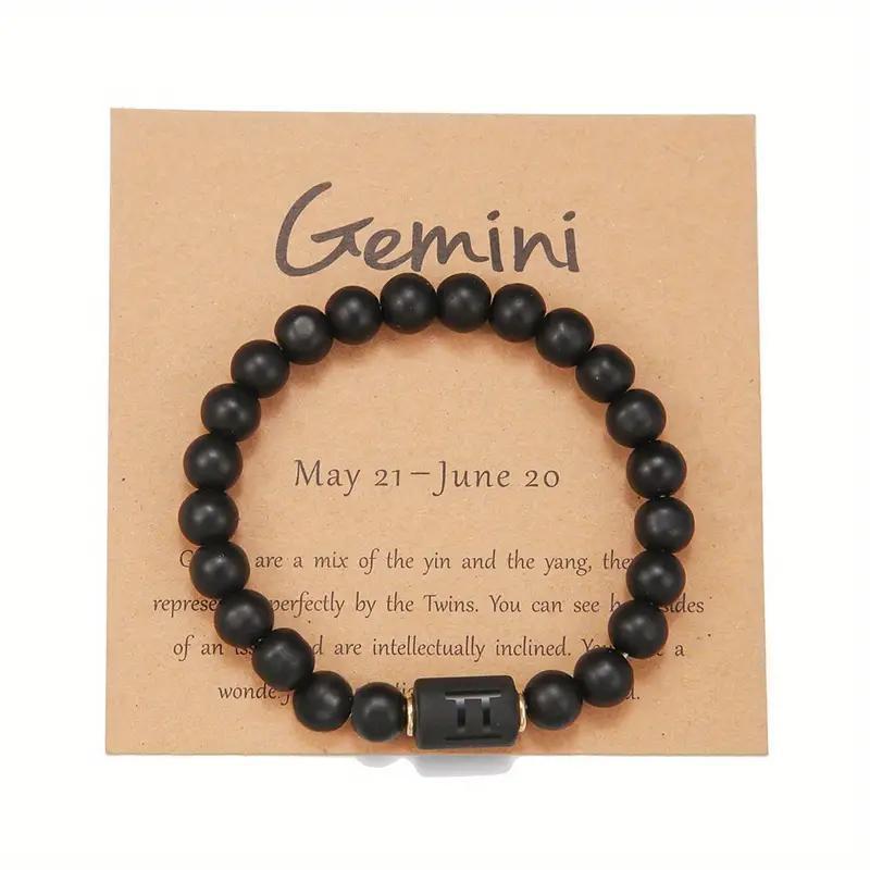 Bracelet zodiacal en perles de pierre naturelle