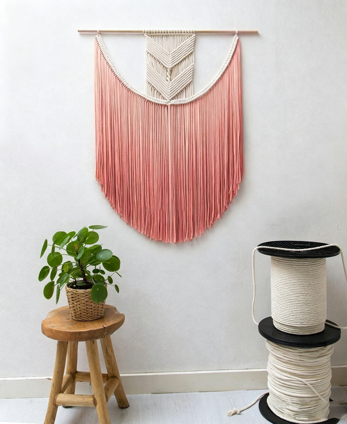 Tapisserie murale tissée en coton naturel | LSDJ
