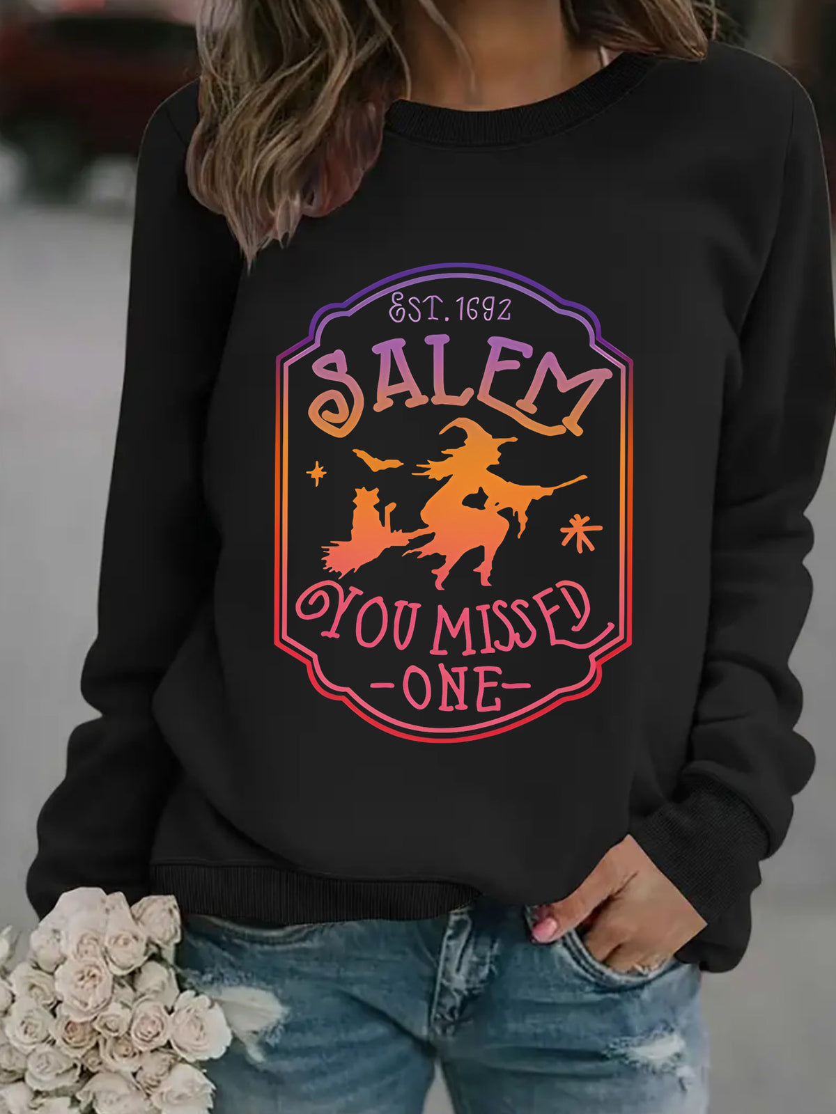 Sweat Salem à imprimé mystique