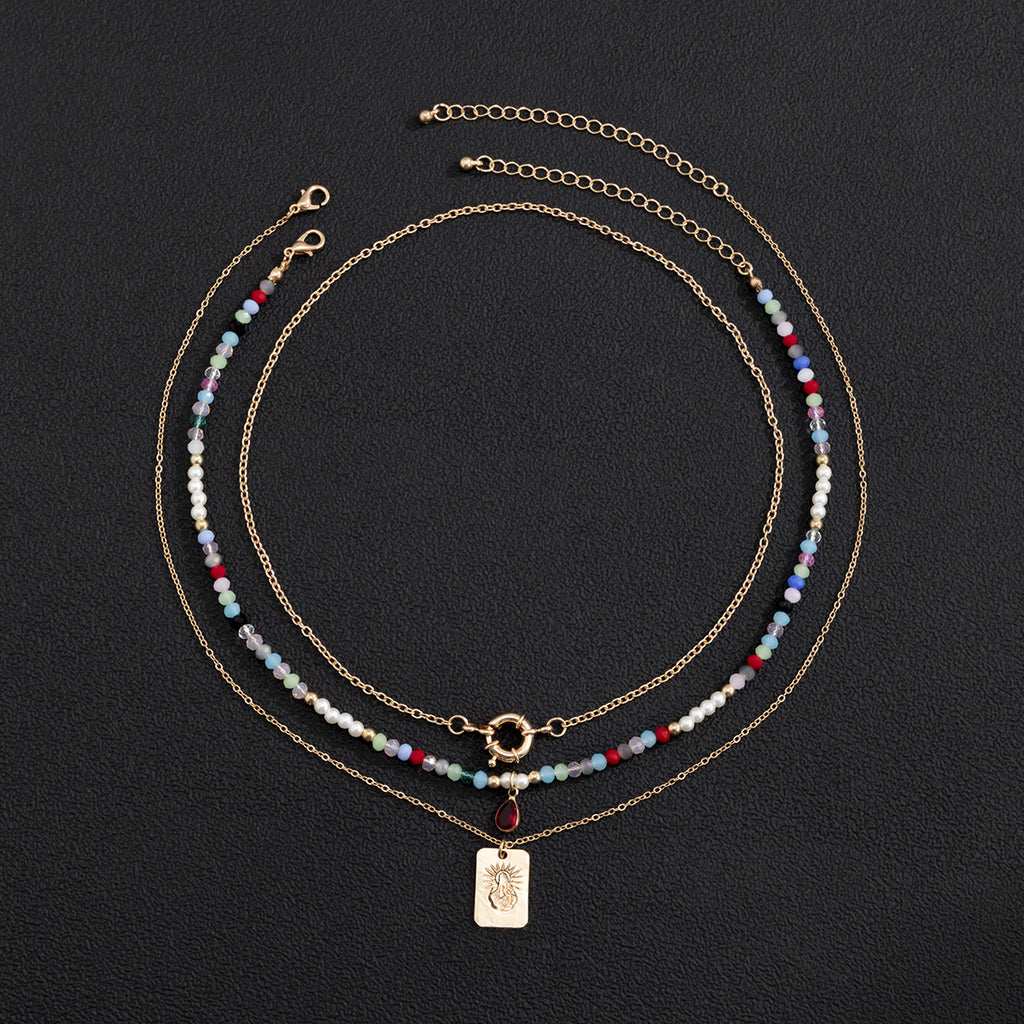 Bracelet œil avec cristal et détails plaqués or