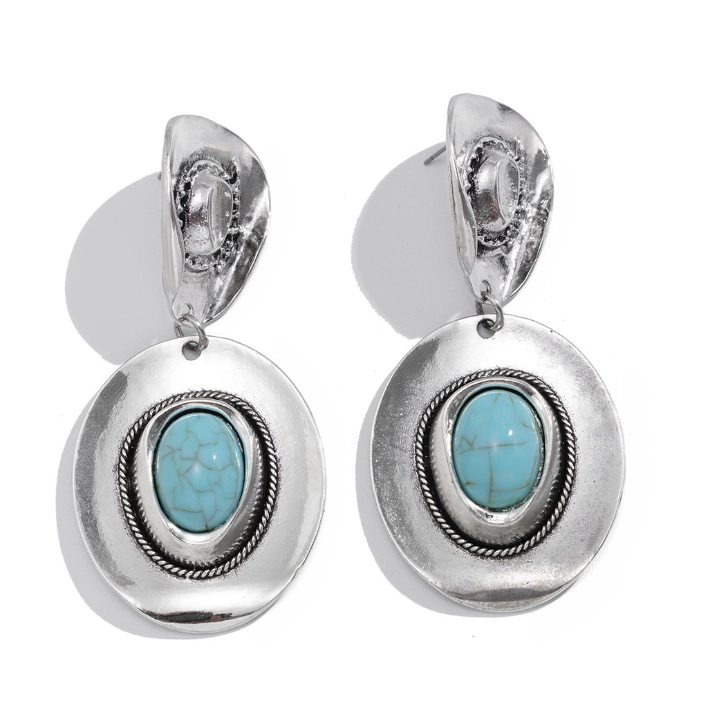 Collier ou boucles d’oreilles turquoise