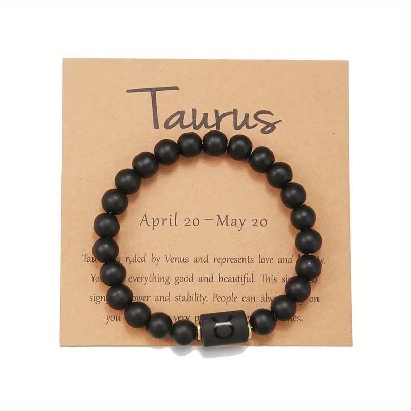 Bracelet zodiacal en perles de pierre naturelle