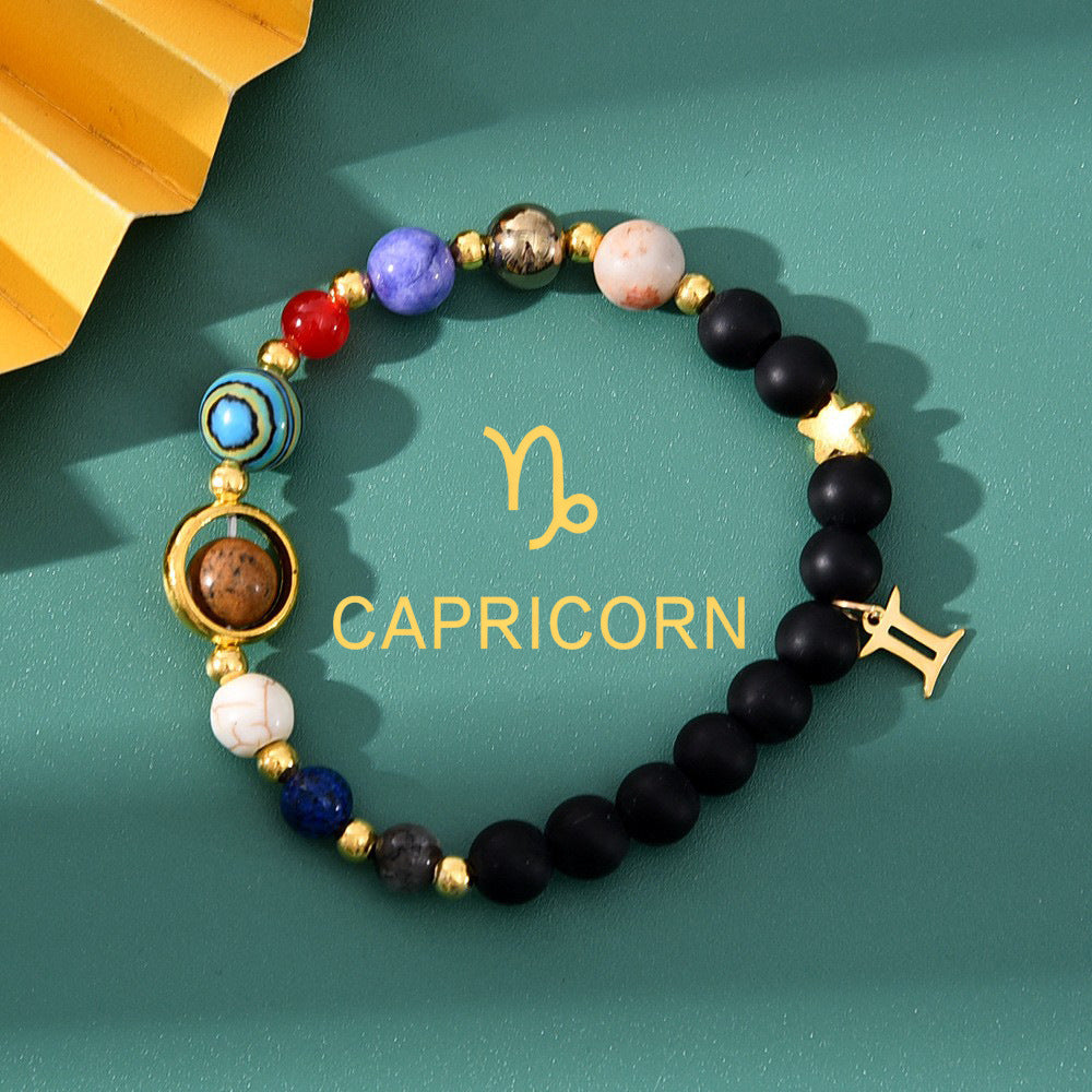 Bracelet zodiacal en perles de pierre naturelle