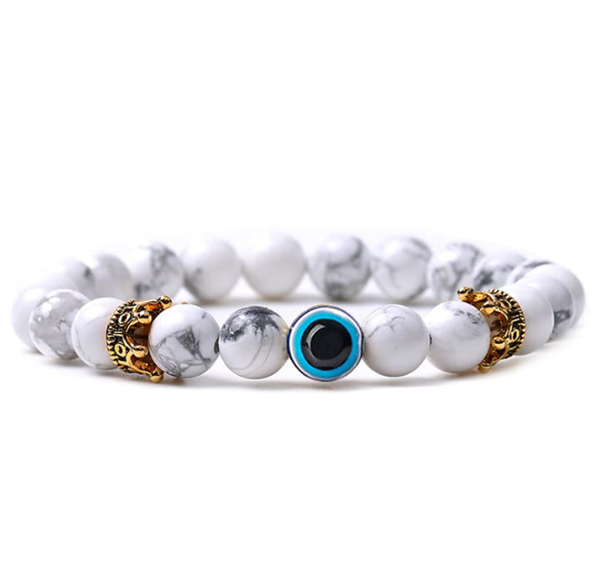 Bracelet en perles de pierre naturelle