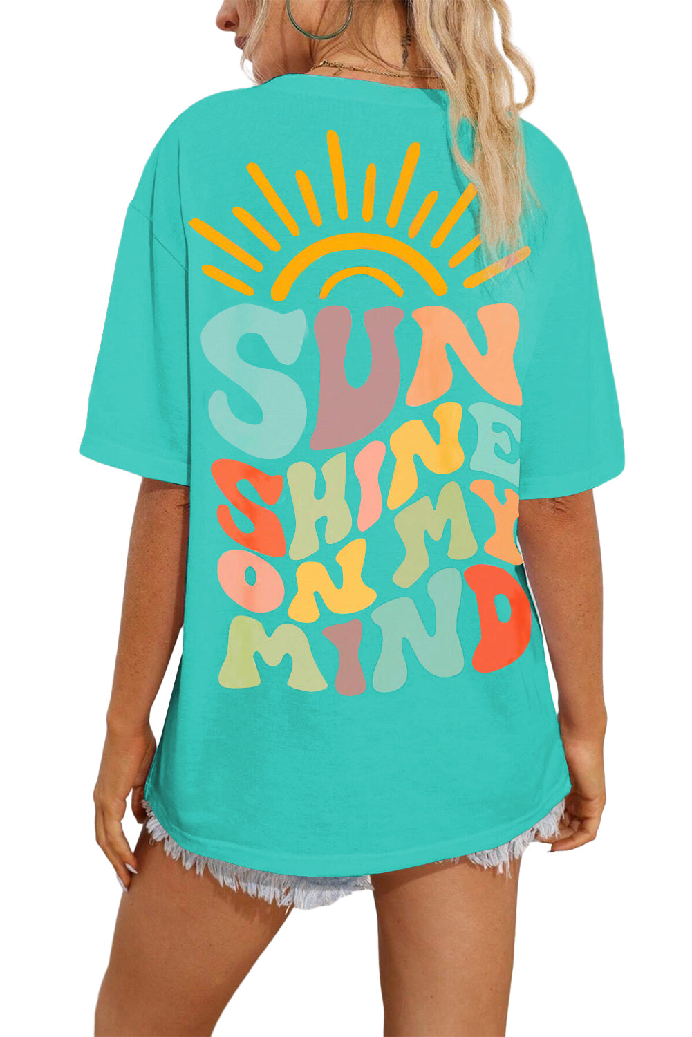 T-shirt ample « SUNSHINE ON MY MIND »
