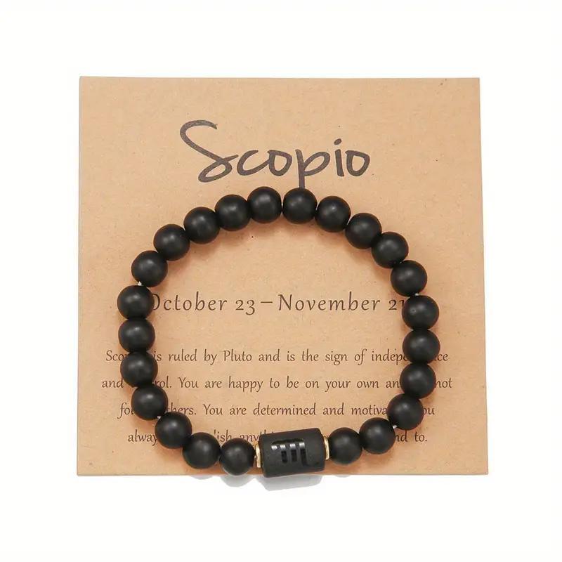 Bracelet zodiacal en perles de pierre naturelle