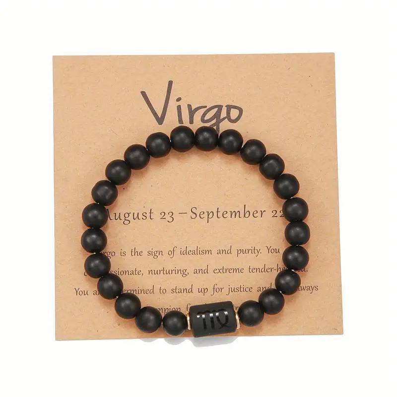 Bracelet zodiacal en perles de pierre naturelle