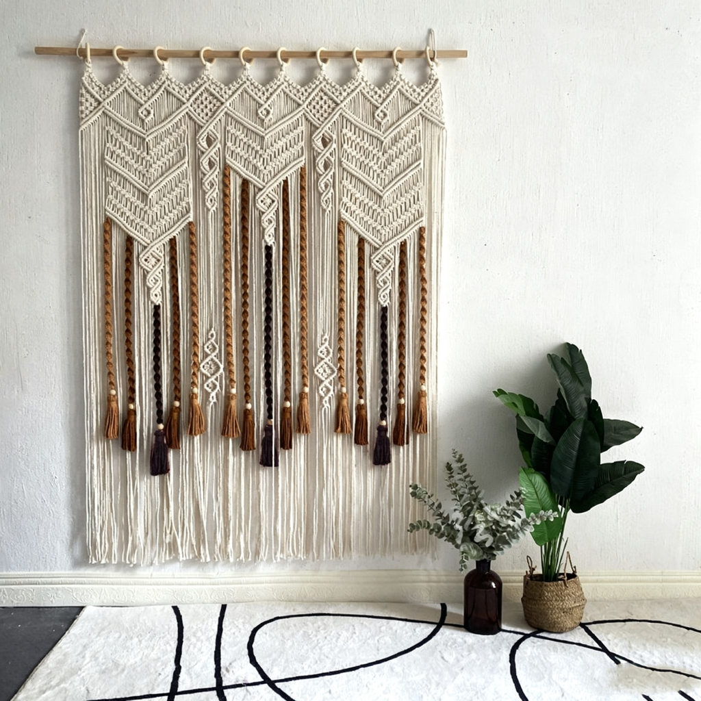 Tenture murale décorative en coton tissé | LSDJ