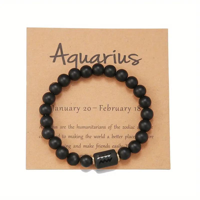 Bracelet zodiacal en perles de pierre naturelle