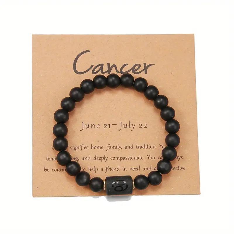 Bracelet zodiacal en perles de pierre naturelle