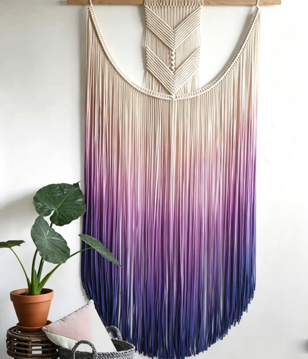 Tapisserie murale tissée en coton naturel | LSDJ