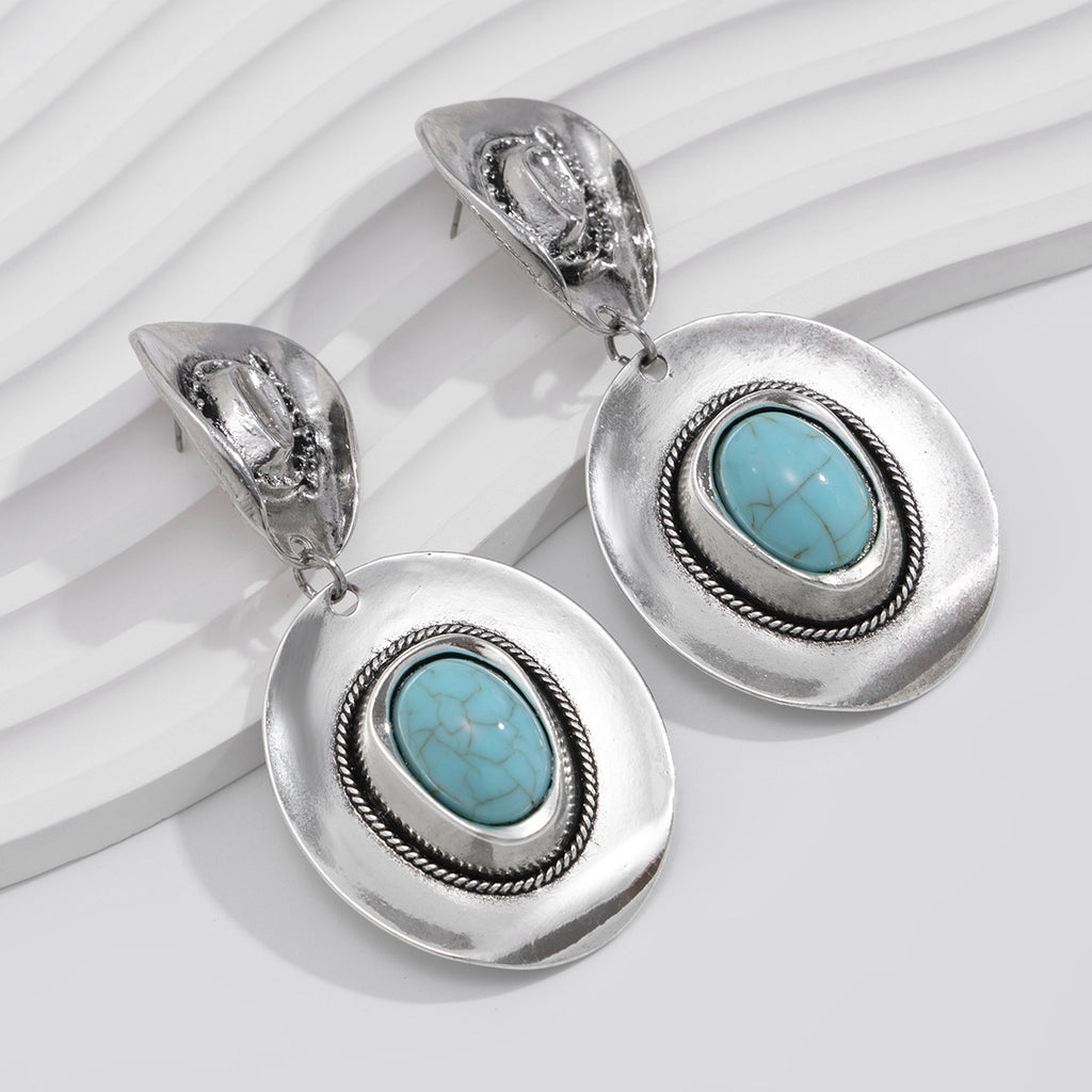 Collier ou boucles d’oreilles turquoise