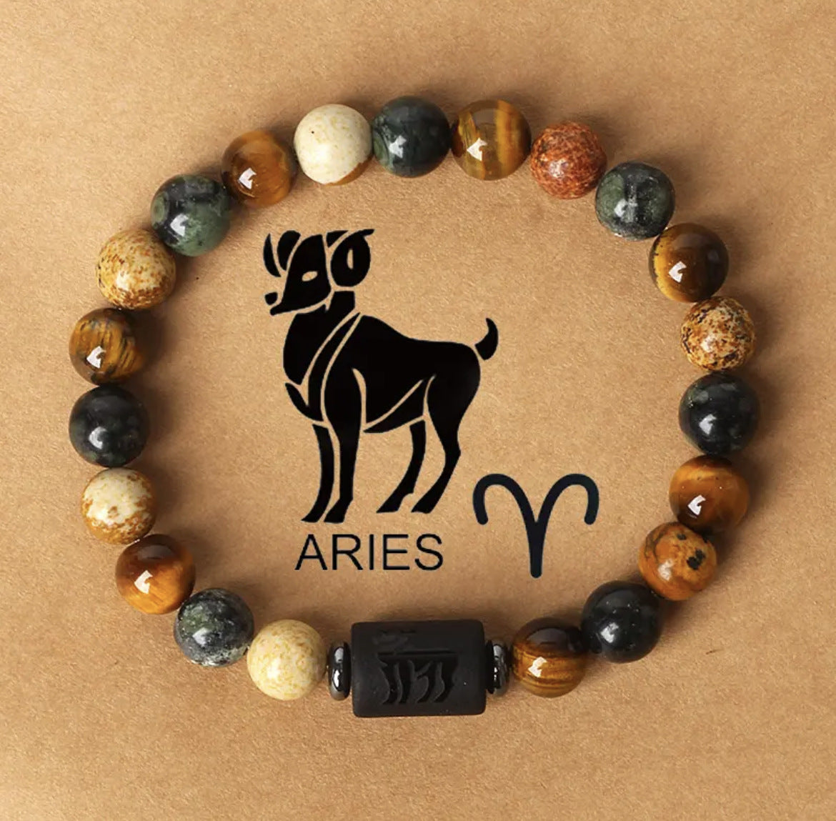 Bracelet zodiacal en perles de pierre naturelle