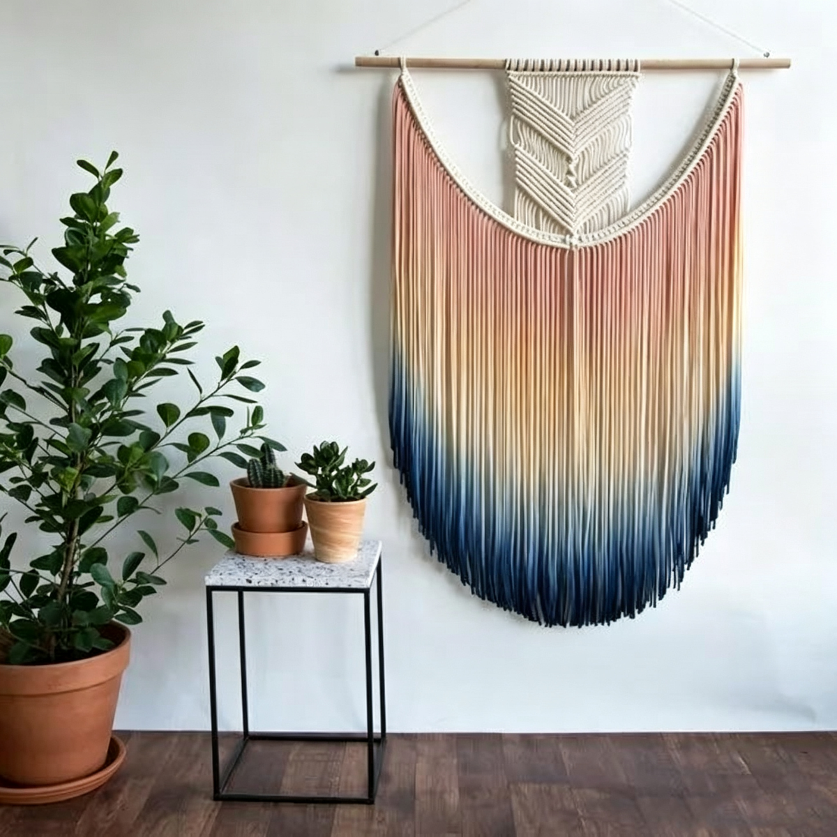 Tapisserie murale tissée en coton naturel | LSDJ