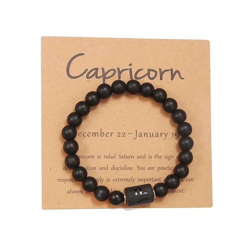 Bracelet zodiacal en perles de pierre naturelle