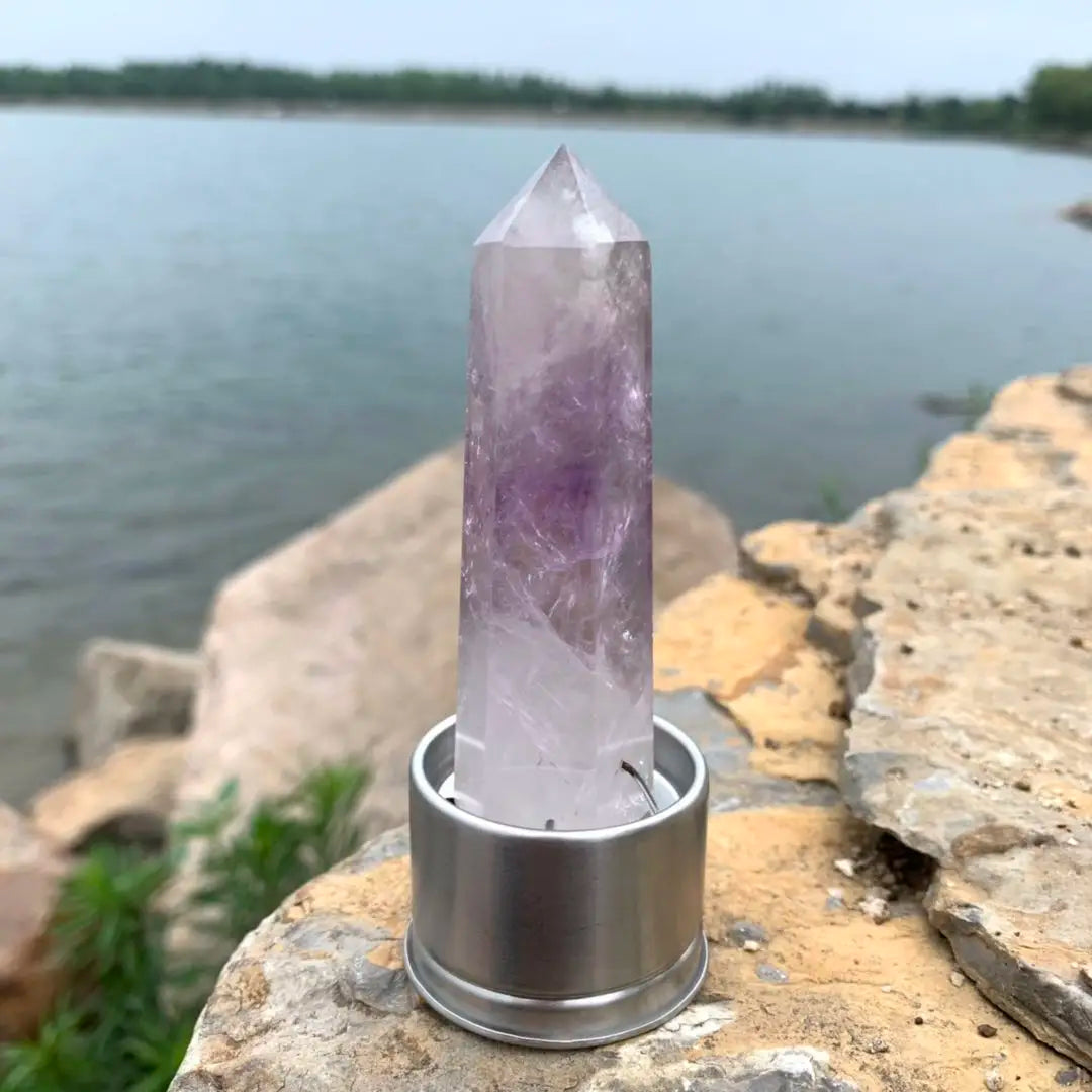 Insert en cristal naturel pour bouteille d’eau