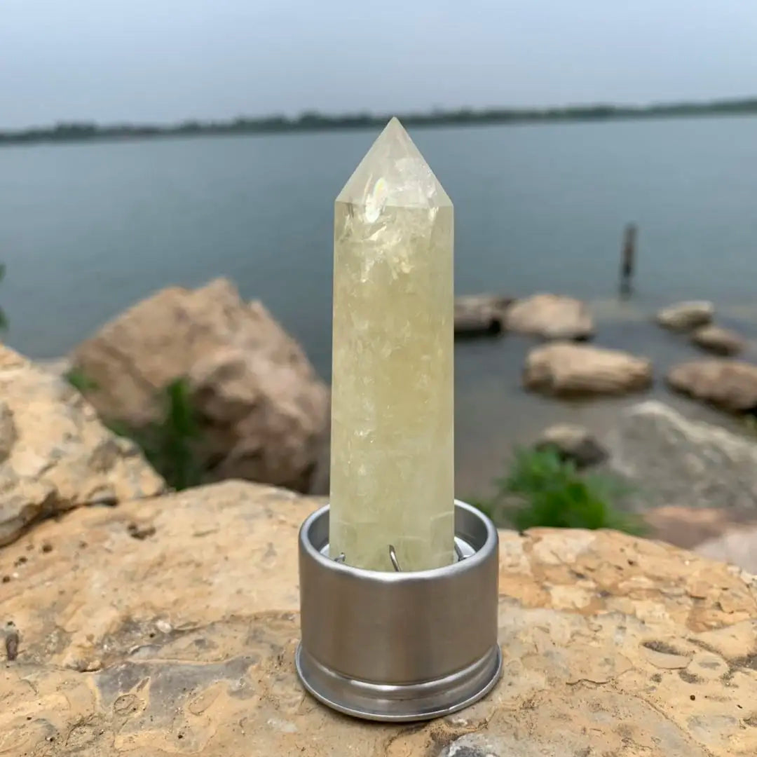 Insert en cristal naturel pour bouteille d’eau