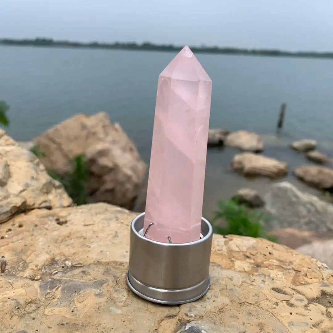 Insert en cristal naturel pour bouteille d’eau