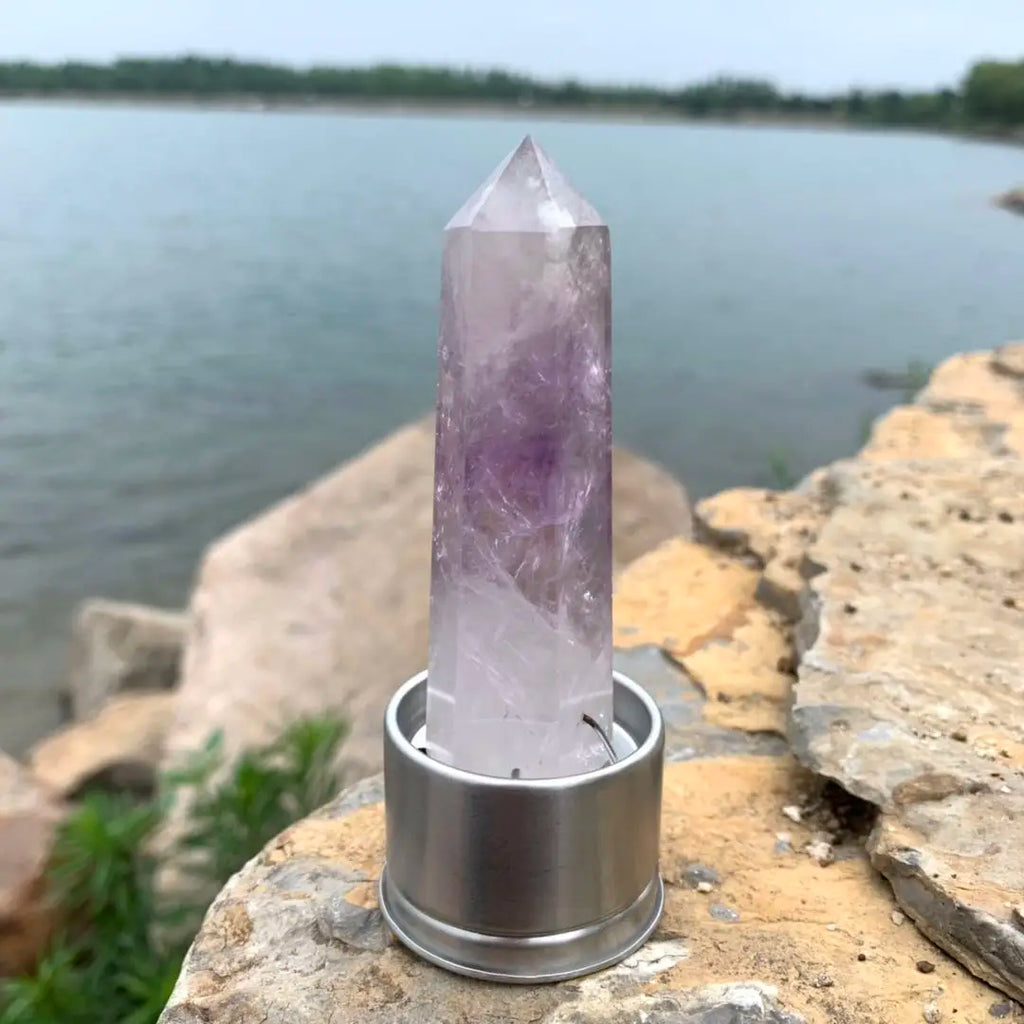 Insert en cristal naturel pour bouteille d’eau