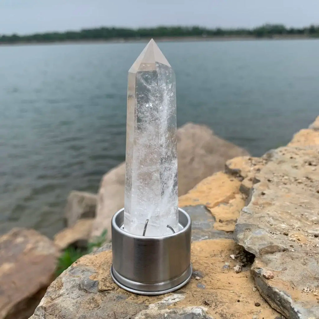 Insert en cristal naturel pour bouteille d’eau