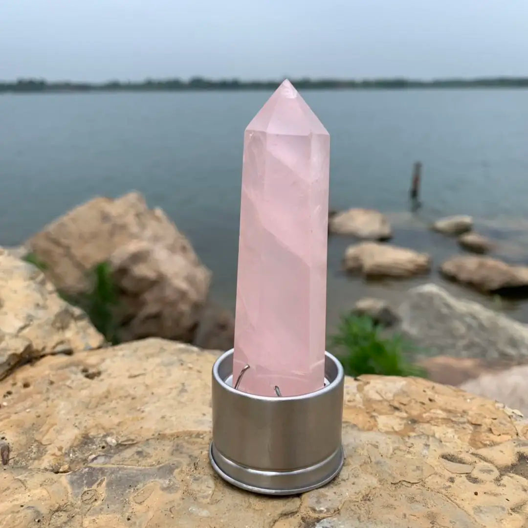 Insert en cristal naturel pour bouteille d’eau