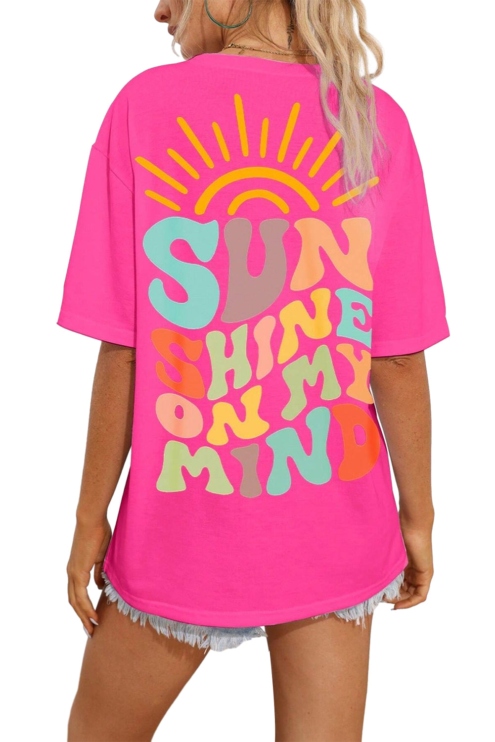 T-shirt ample « SUNSHINE ON MY MIND »
